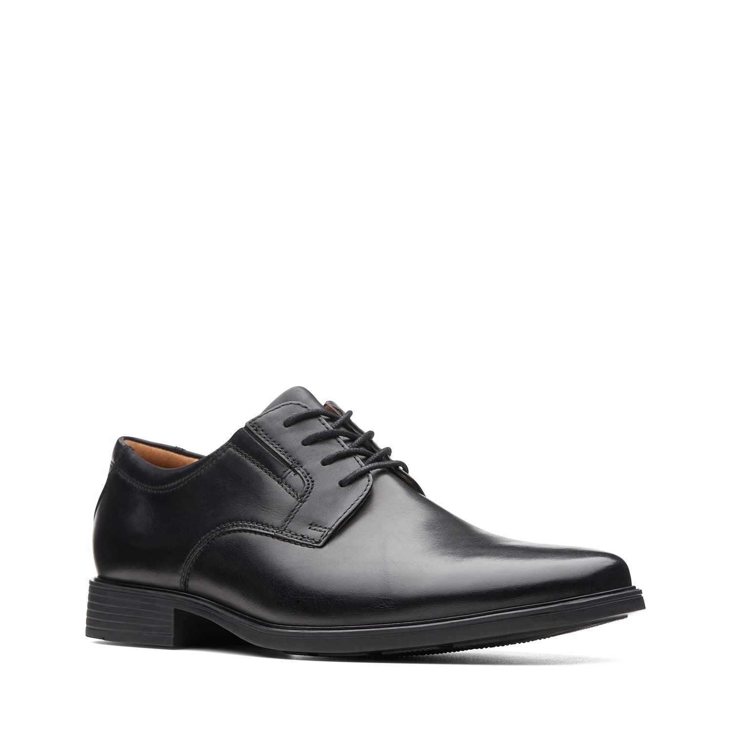 Mens - Tilden Plain Black Leather