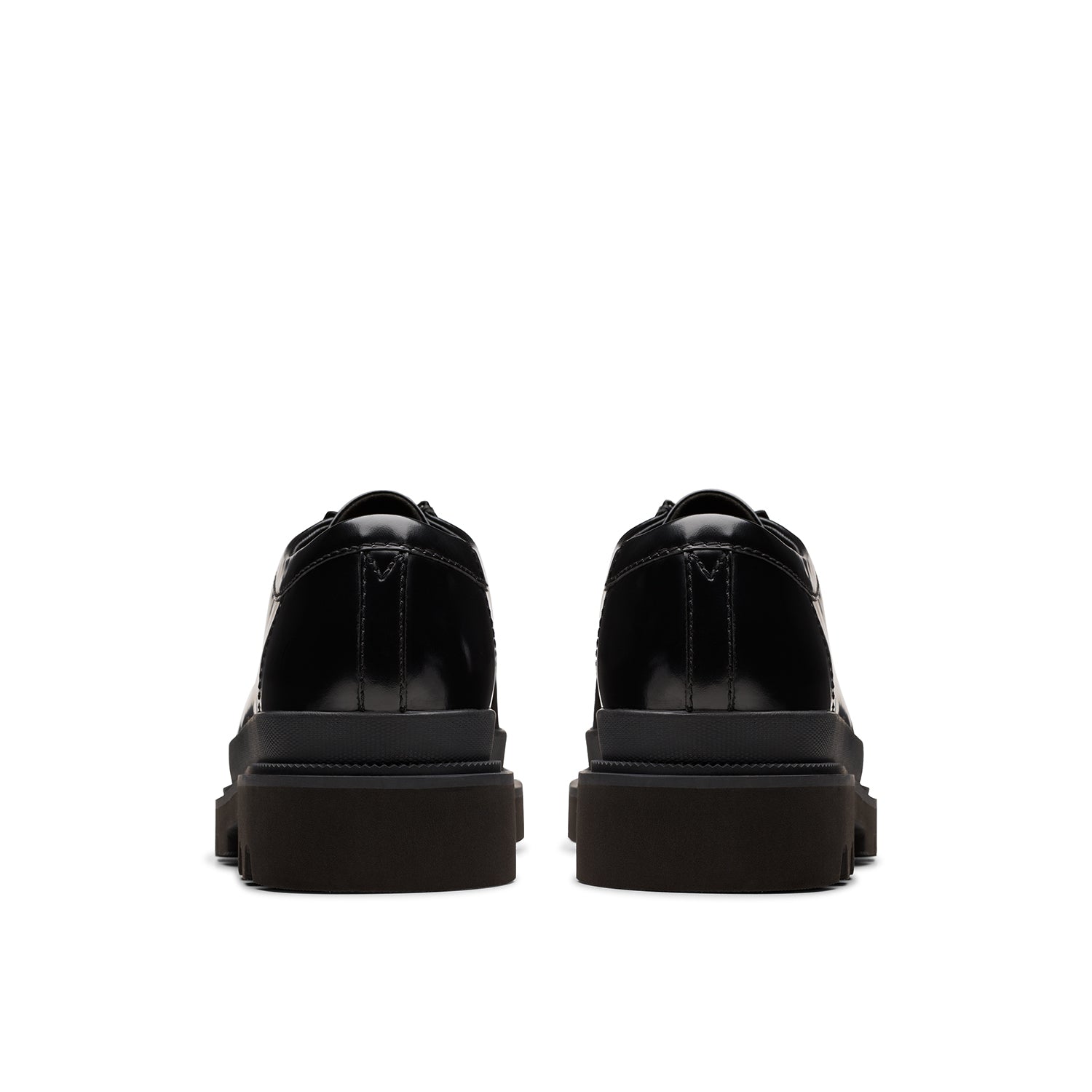 Mens - Badell Seam Black Hi Shine Leather