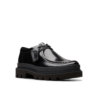 Mens - Badell Seam Black Hi Shine Leather